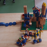 Eine Burg mit Überwachungskamera. Eine Burg mit Überwachungskamera.