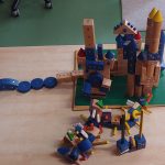 Eine Burg mit Überwachungskamera. Eine Burg mit Überwachungskamera.