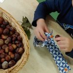 Kastanienschlangen entstehen. Kastanienschlangen entstehen.