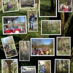 Mit dem Bus waren wir im Osterwald, dort haben wir die Osterkörbchen gesucht und gefunden.
